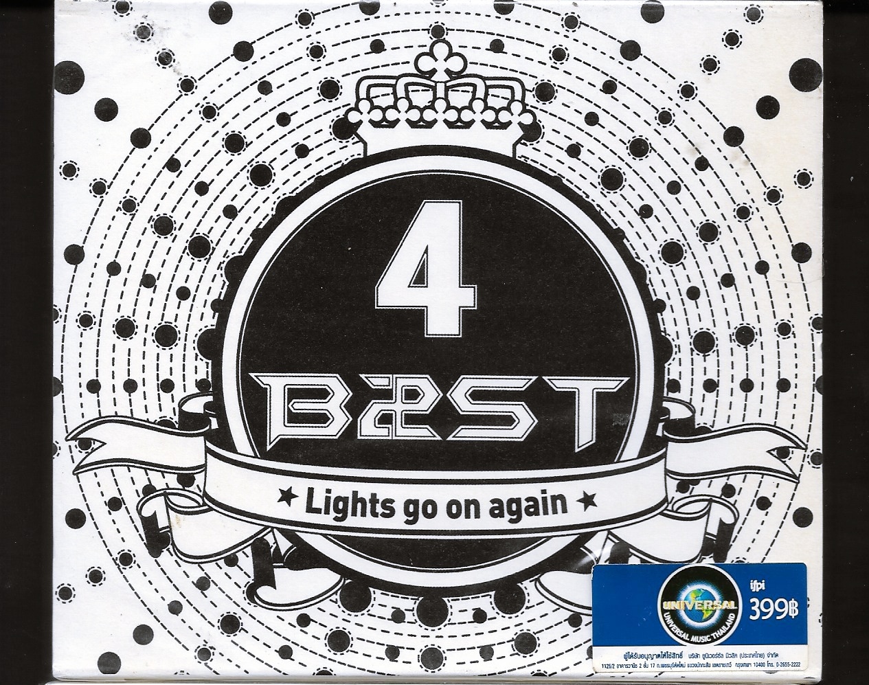 CD+DVD,Beast - Lights Go On Again (บีสท์) (Korean songs)(K-Pop)(2010)(Thai)