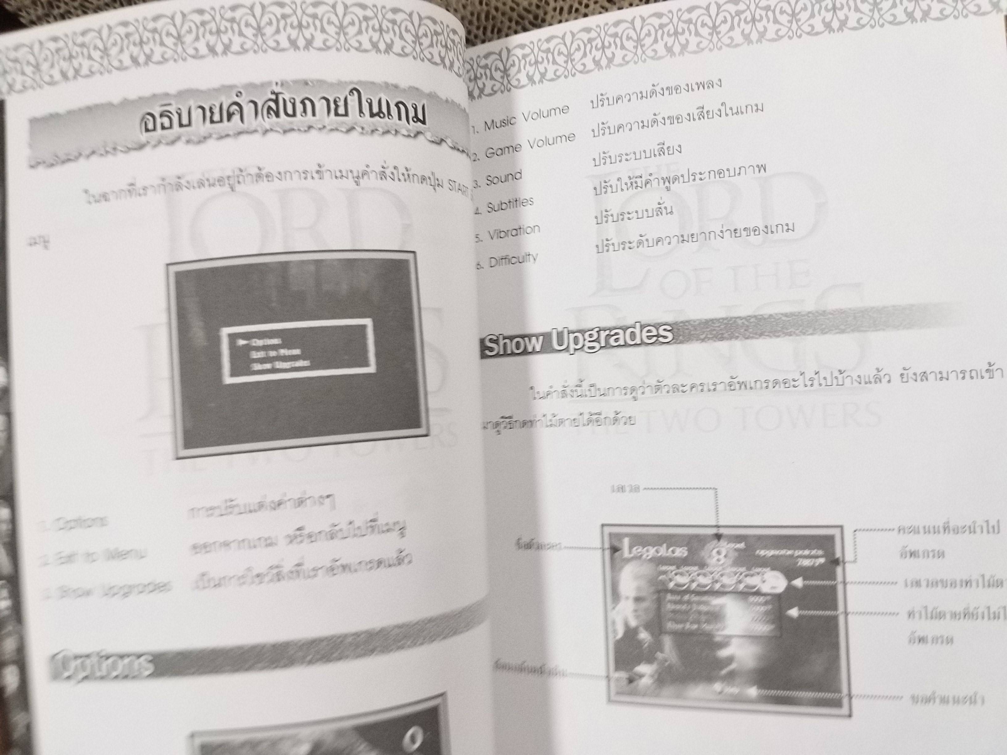 คู่มือเฉลยเกมส์ THE LORD OF THE RINGS / THE TWO TOWERS