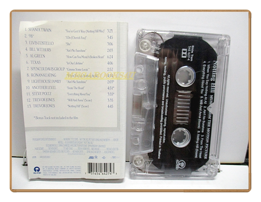 ขายเทปเพลงเก่า NOTTING HILL