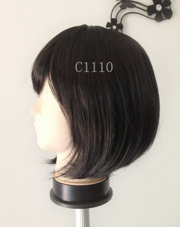 C1110 วิกผมบ๊อบสั้น หน้าม้าปัดข้างได้