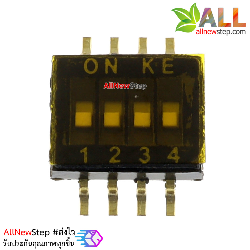 DIP Switch ระยะขา 1.27mm 4 ช่อง