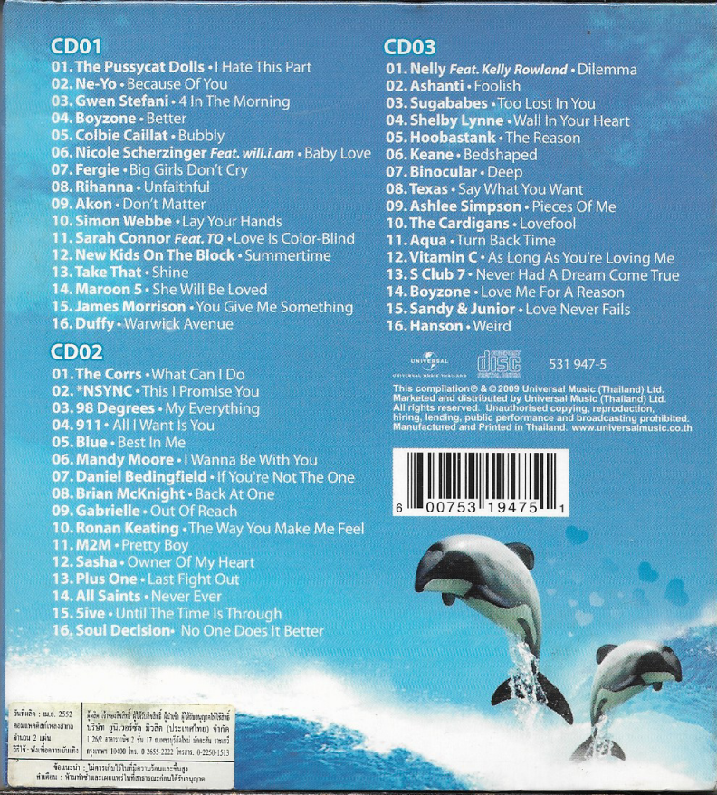 CD,Sea of love the love songs collection(3CD)(Various Artists)(2009)(Thai)