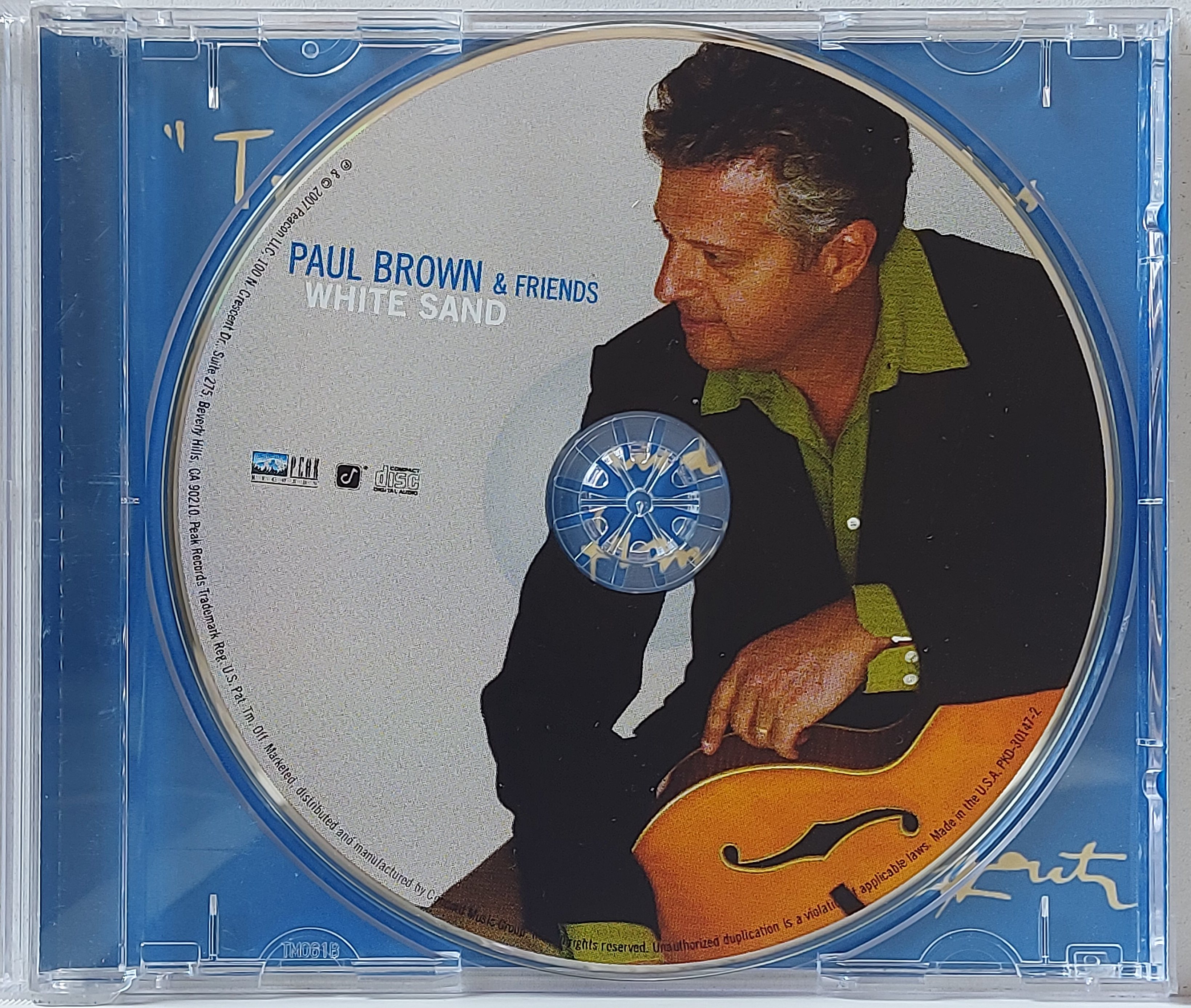 Used CD,Paul Brown & Friends(Boney James,David Benoit,Al Jarreau)- White Sand (A)(Guitar)(Jazz)(instrumental)2007(USA)