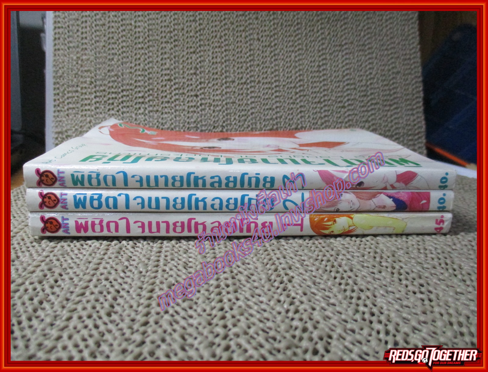 การ์ตูนบ้าน พิชิตใจนายโหลยโท่ย ครบชุด3เล่มจบ สนพ.Ant ตำหนิ เล่ม3 ด้านบนพองน้ำตามรูป