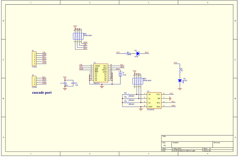 DS3231 Module โมดูลนาฬิกา DS3231M และเซนเซอร์วัดอุณหภูมิ พร้อมแบตเตอร์รี่