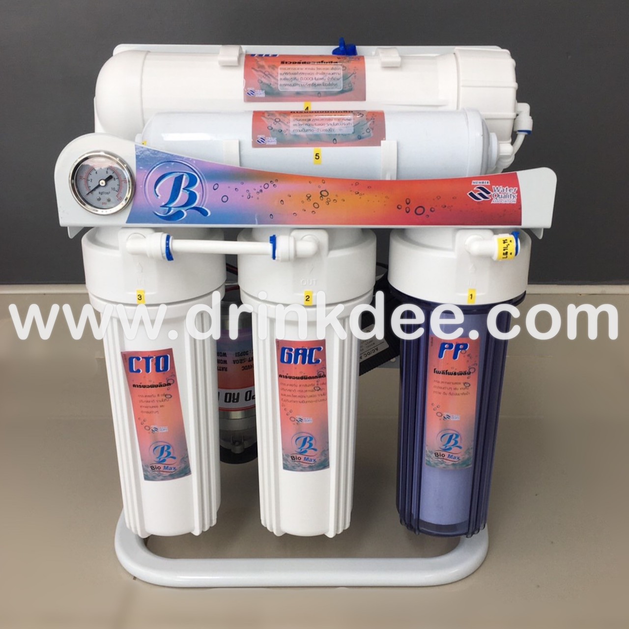 เครื่องกรองน้ำ 5 ขั้นตอน RO. 400GPD