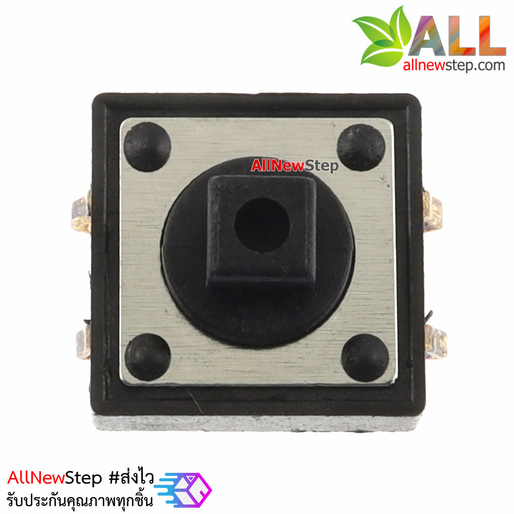 ไมโครสวิตช์ กดติดปล่อยดับ ขนาด 12x12x7.3mm หัวเหลี่ยม Micro switch tact switch button switch