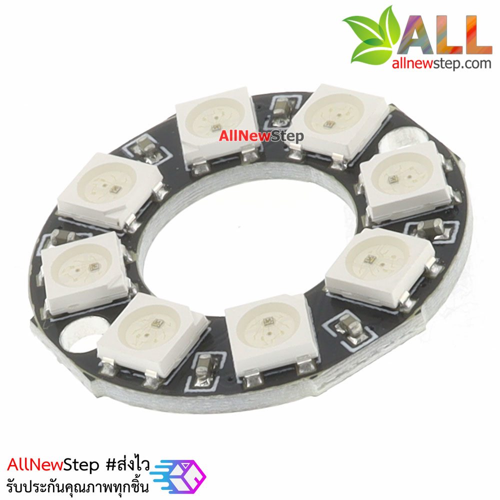 NeoPixel Ring 8 WS2812 RGB LED เส้นผ่านศูนย์กลาง 28mm