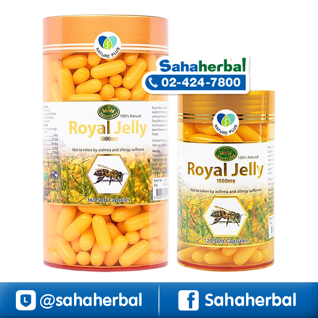 Nature's King Royal Jelly 1000 mg นมผึ้งเนเจอร์คิง ราคาถูก ฟรีของแถมทุกรายการ