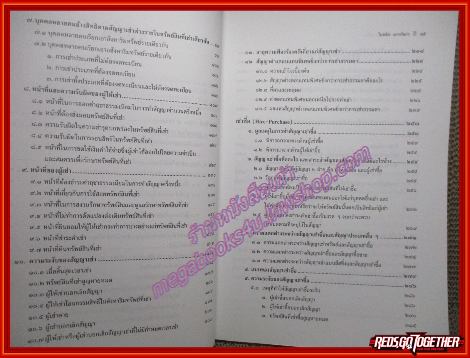 หนังสือ คำอธิบายกฎหมาย เช่าทรัพย์ เช่าซื้อ โดย ไผทชิต เอกจริยกร ตำหนิ ด้านหลังมีพองน้ำนิดๆ