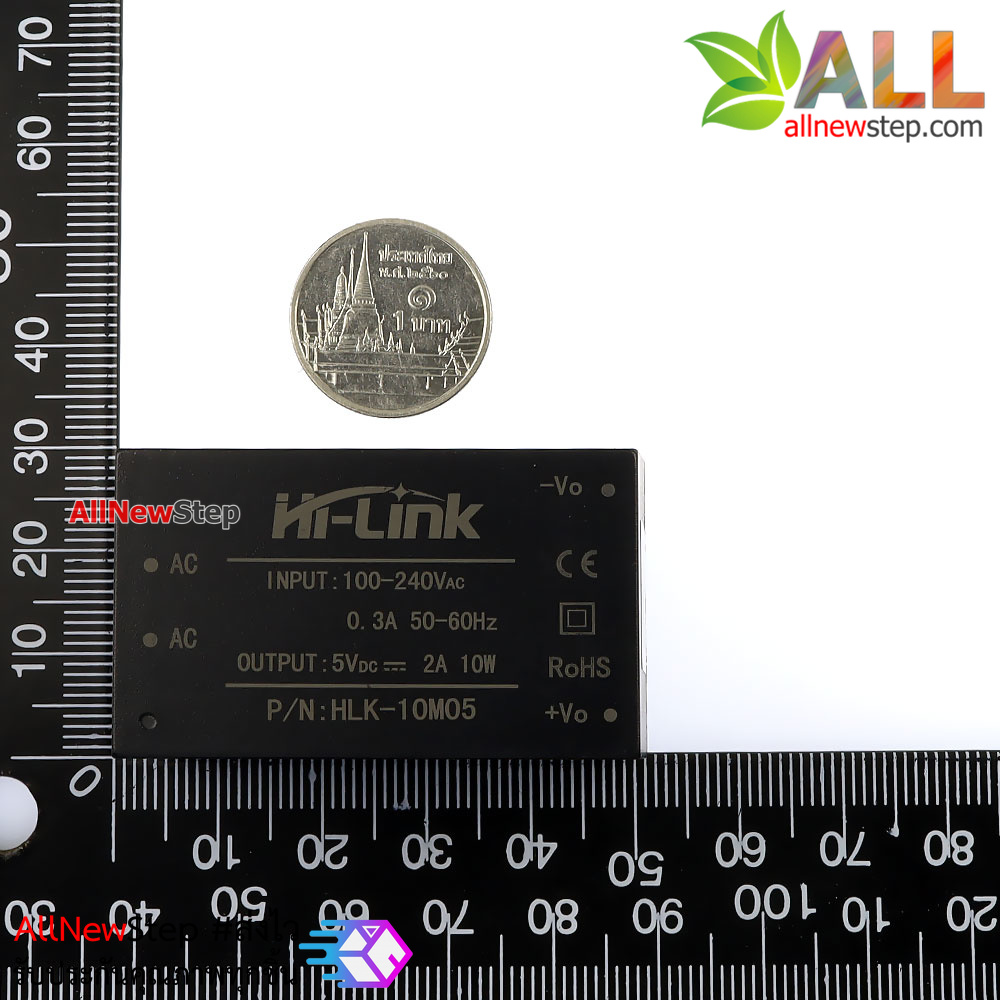 Hi-link HLK-10M05 Power supply 220v to 5V AC-DC ultra-small isolated แหล่งจ่ายไฟ 5V 2A