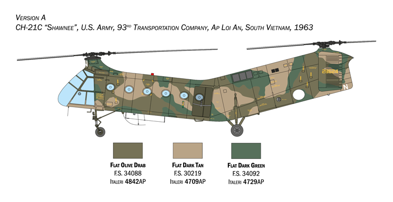 1/48 H-21C Flying Banana GunShip