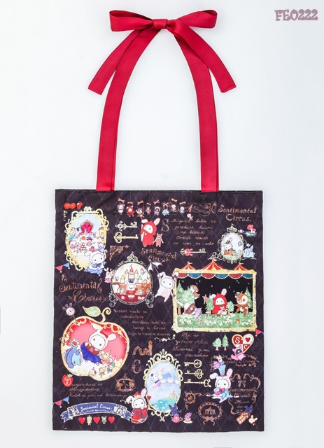 (มีกล่อง) Sentimental Circus กระเป๋าสะพายข้างน่ารัก แสนเก๋ ออกแบบให้สายผูกเป็นรูปโบว์เพื่อปรับขนาดสะพายตามที่ต้องการได้