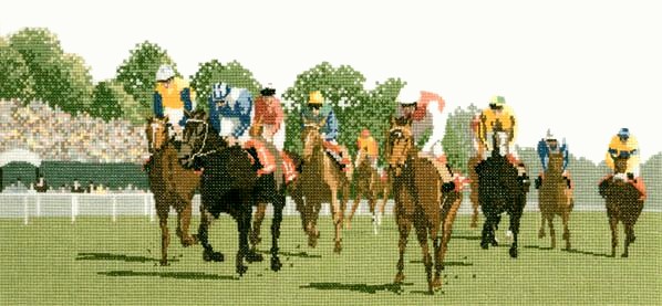 Heritage Crafts ชุดปัก Horse Racing