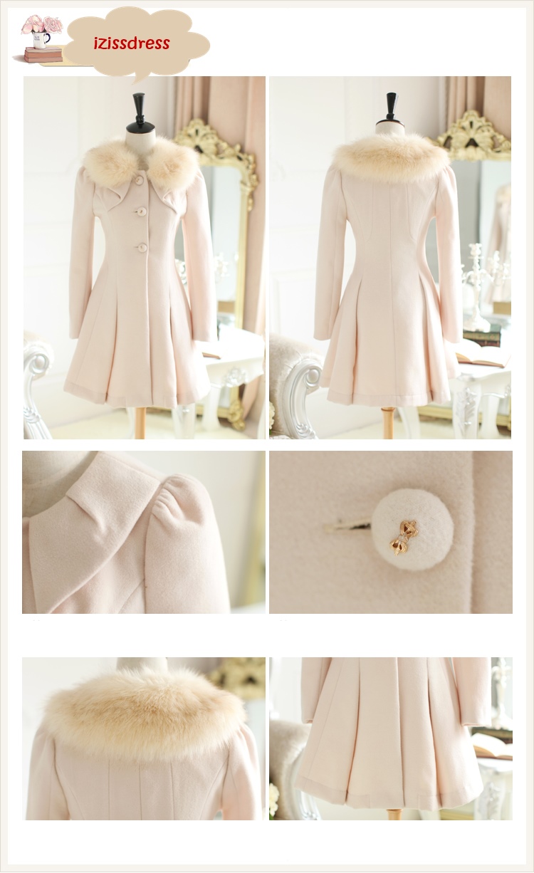 ***พร้อมส่งไซส์ L จร้า มีจำนวนจำกัดนะคะ**เสื้อโค้ทกันหนาวสีครีมน้ำตาลอ่อน แต่งขนเฟอร์สุดหรูช่วงคอ สวยเหมือนแบบค่ะ