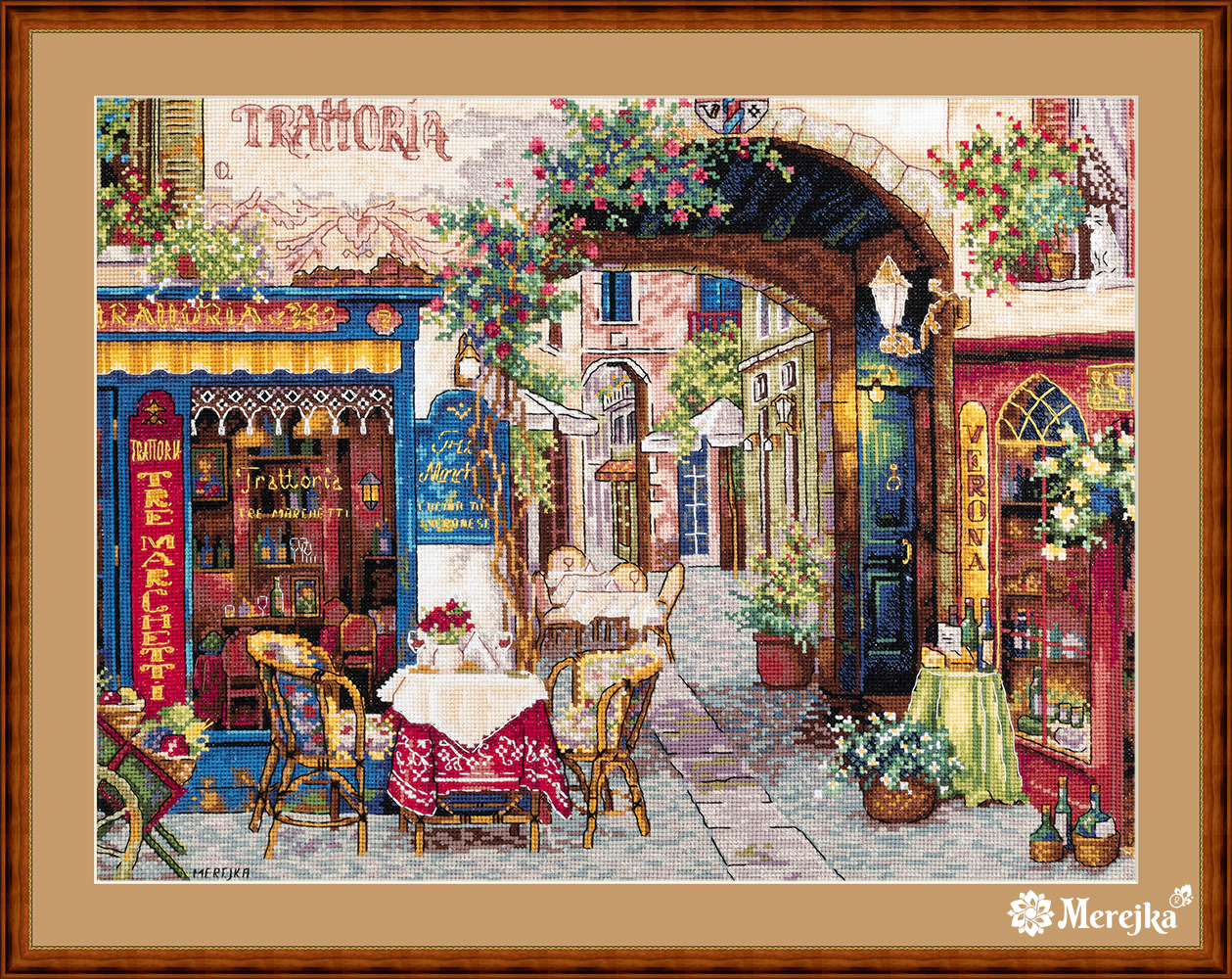 Merejka ชุดปัก Cafe in Verona
