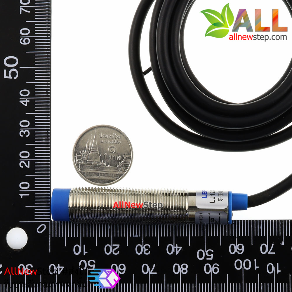 Inductive Proximity Sensor Detection Switch LJ12A3-4-Z/BX NPN NO ปกติเปิด เซนเซอร์ตรวจจับโลหะระยะสูงสุด 4mm