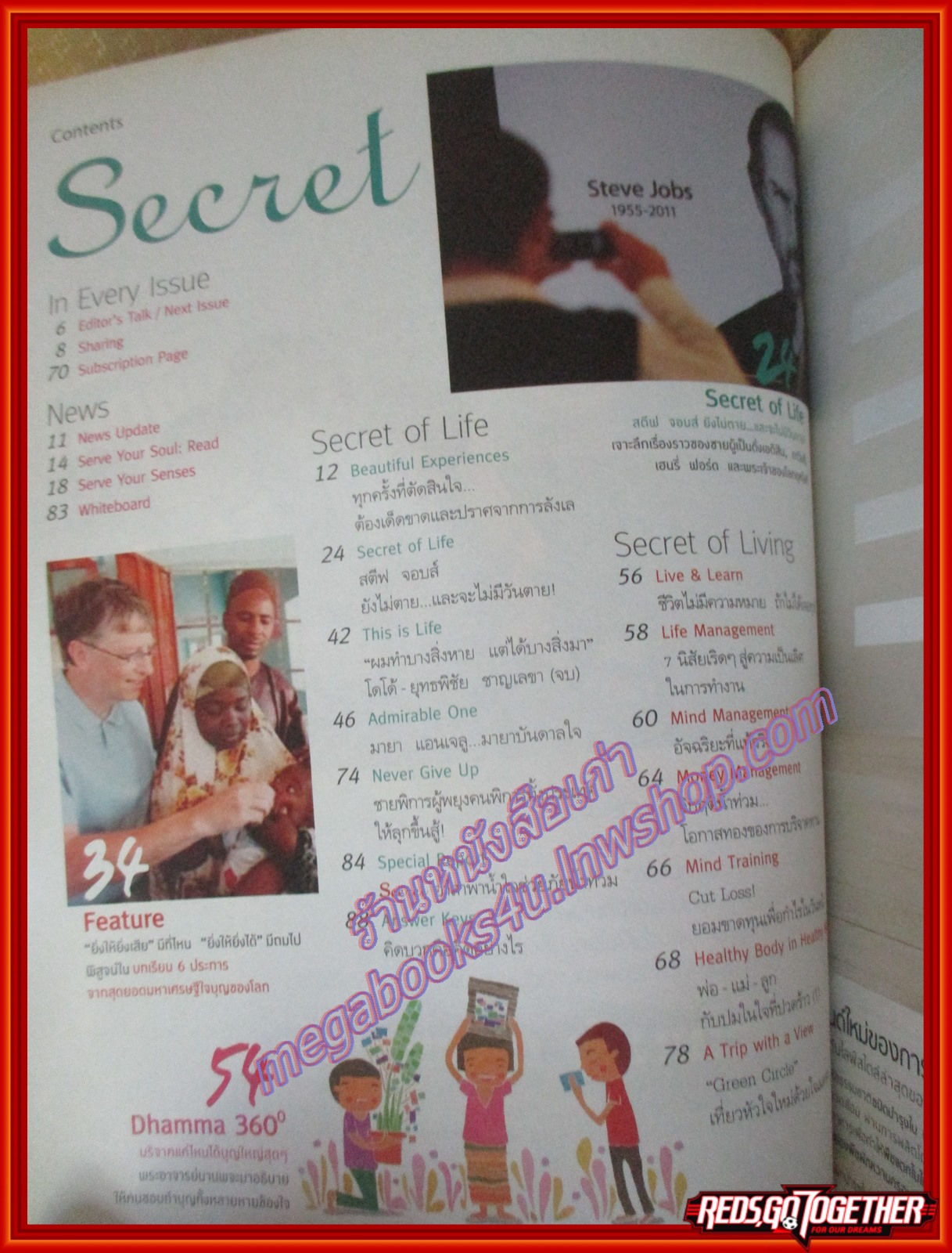 นิตยสารซีเคร็ต นิตยสารSECRET ฉบับที่081 ปี2554 ปก สตีฟ จ๊อบ