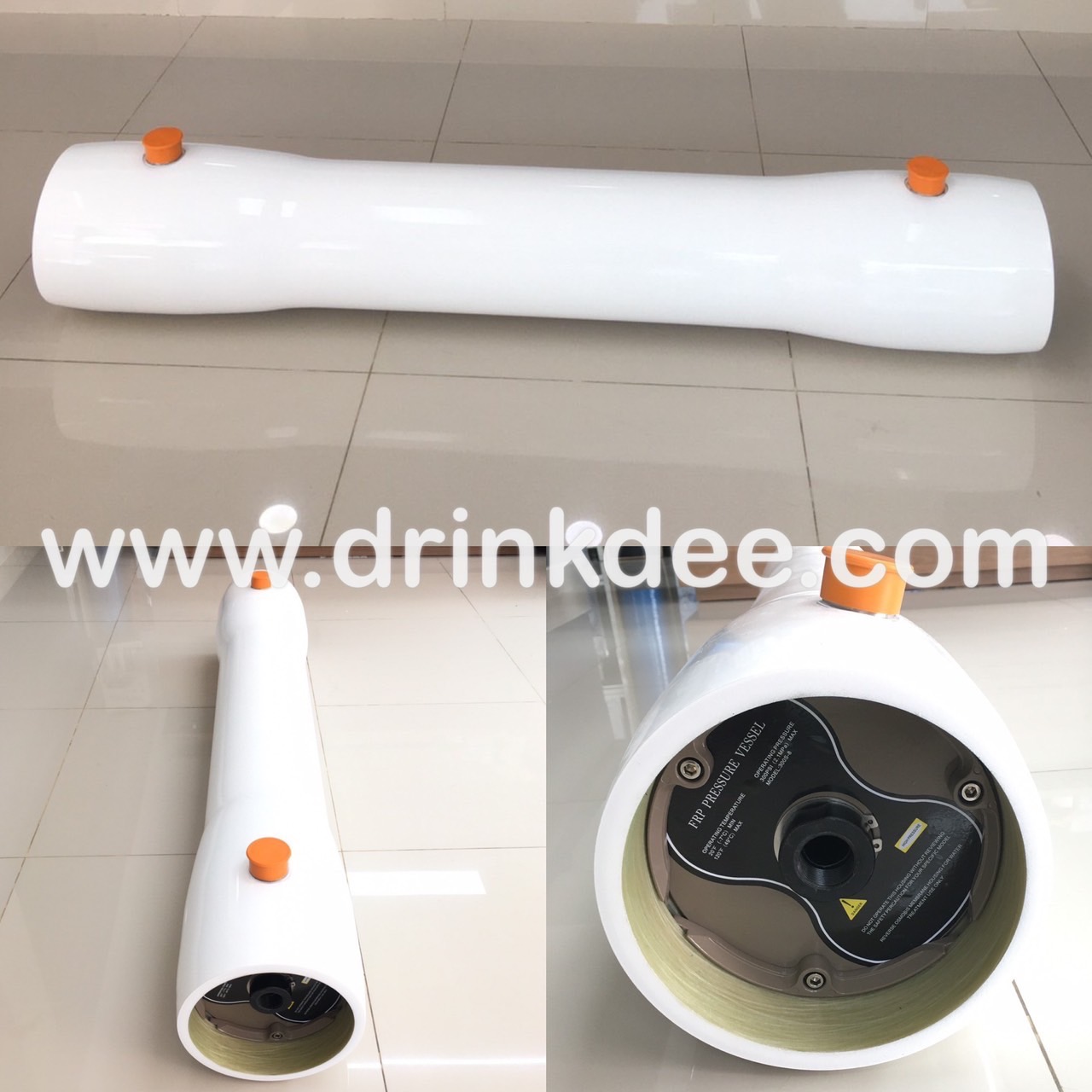 กระบอก Vessel Membrane ไฟเบอร์ 4 นิ้ว และ 8 นิ้ว