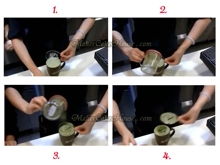 แผ่นอะคริลิคแต่งหน้ากาแฟ หรือขนม