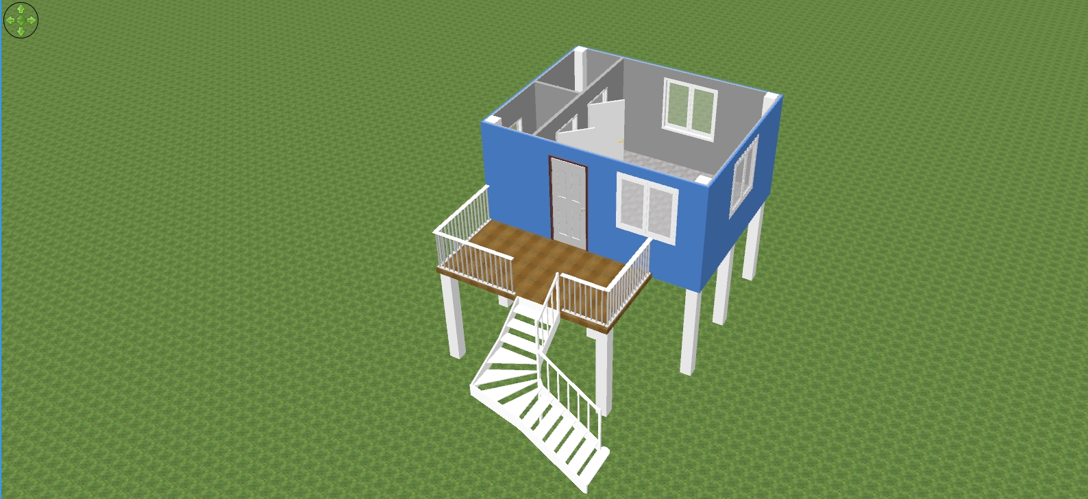 บ้านน็อคดาวน์เป็นโครงสร้างเหล็ก ขนาด 4*6 เมตร สูง 2.4 เมตร