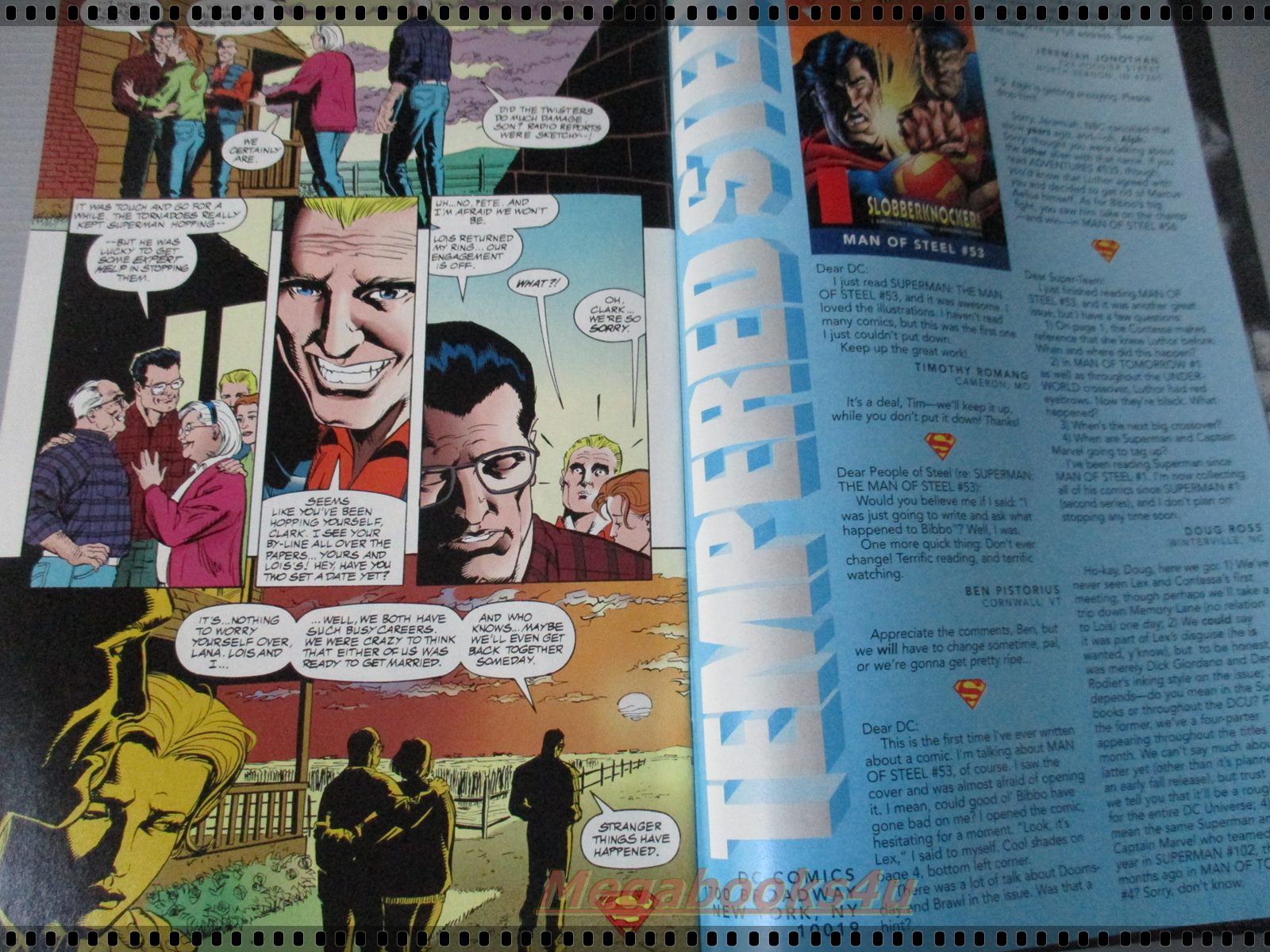 การ์ตูน DC comics การ์ตูนภาษาอังกฤษ ซุปเปอร์แมน SUPERMAN ฉบับที่ 057 ปี2539 ตอน THE MAN OF STEEL