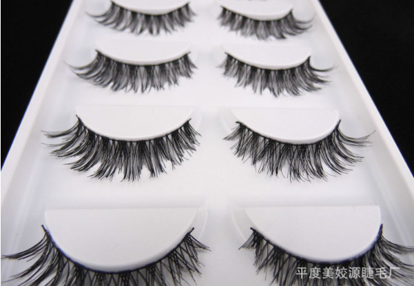 HW-50 ขนตา(ขายปลีก) เเพ็คละ 5 คู่