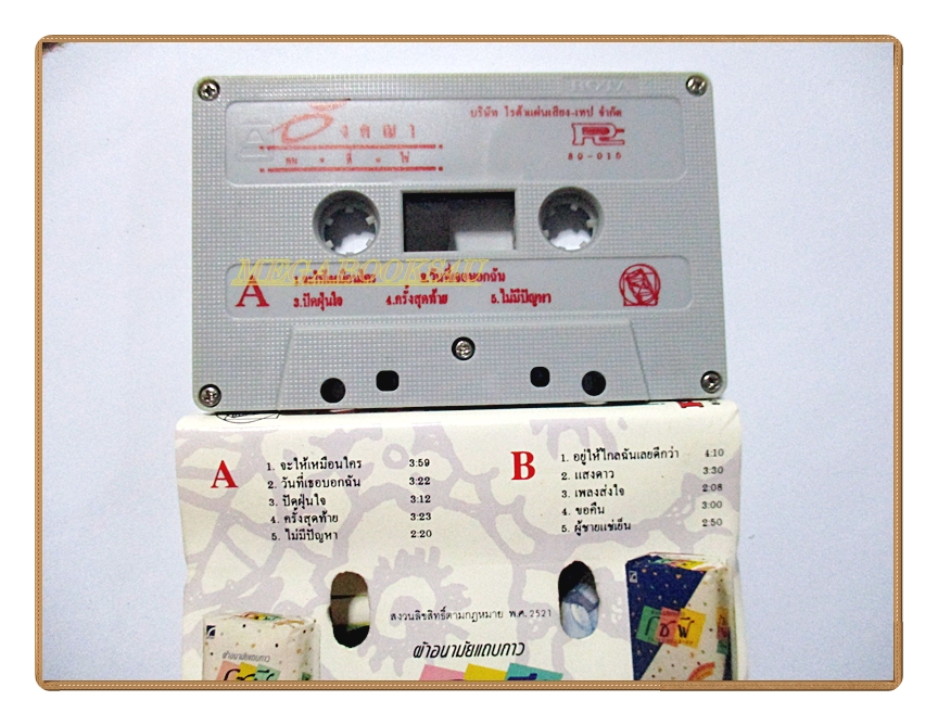 เทปเพลงไทยสากล อังศณา ช้างเศวต อัลบั้ม คนที่ใช่