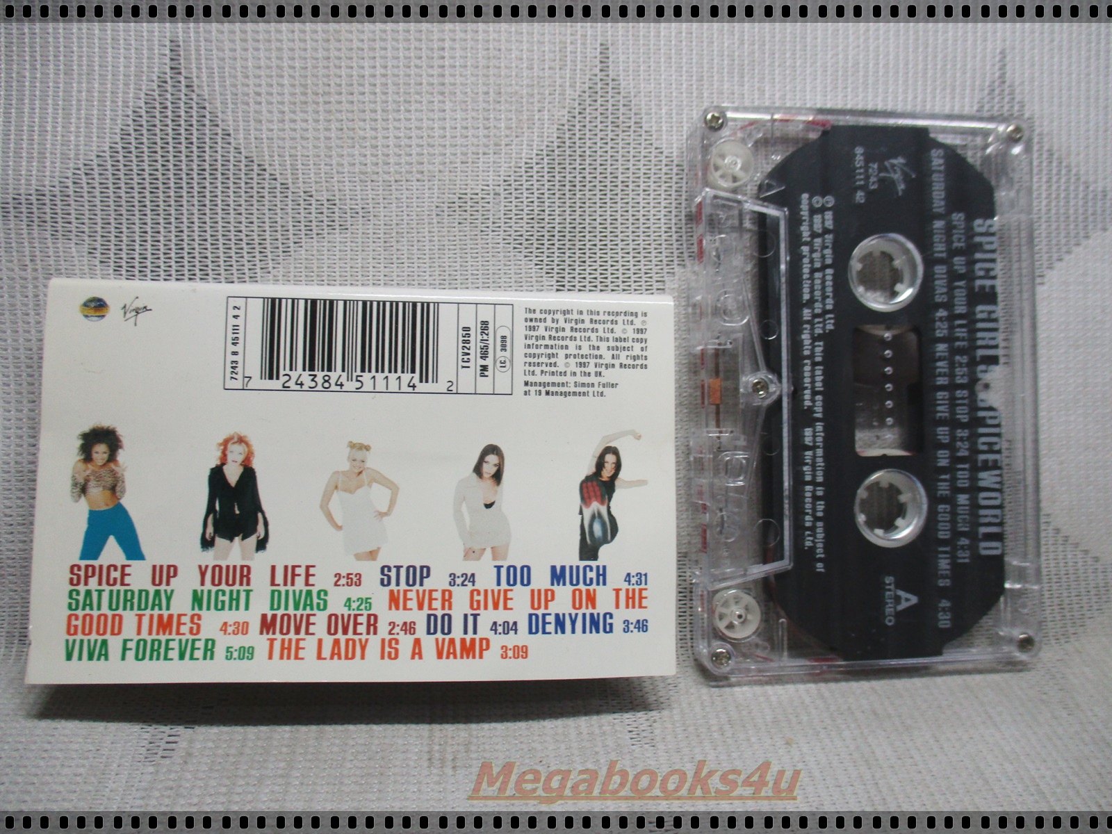 เทปเพลงสากล SPICE GIRLS SPICE WORLD