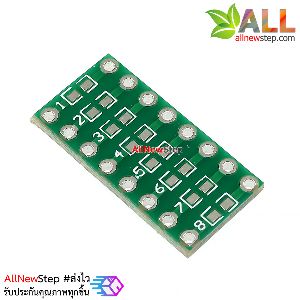 PCB Capacitance Resistance LED SMT adapter board แผ่นปริ้นแปลงอุปกรณ์ SMT ขนาด 0805 0603 0402 เป็นแบบ DIP
