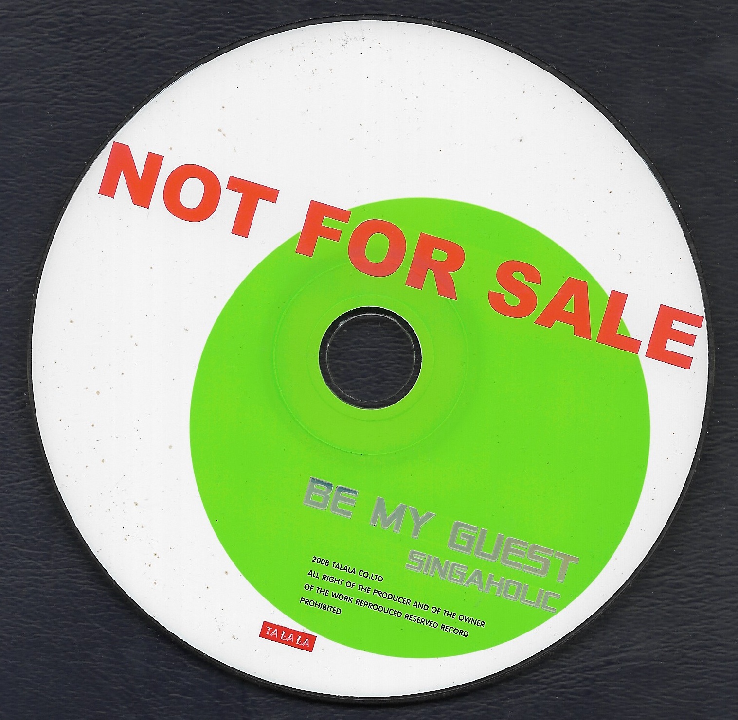 Used CD,Be My Guest - Singaholic (B)(ไม่มีปก)(มีรอยเล็กน้อย)(รวมศิลปิน)(V.A.T)(2551)