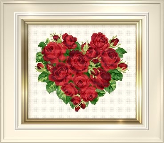 EMS ชุดปัก Heart of Roses