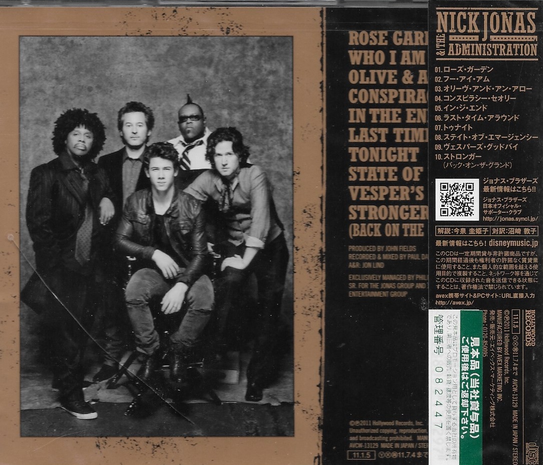 CD,Nick Jonas & The Administration - Who I am (2011)(Japan)