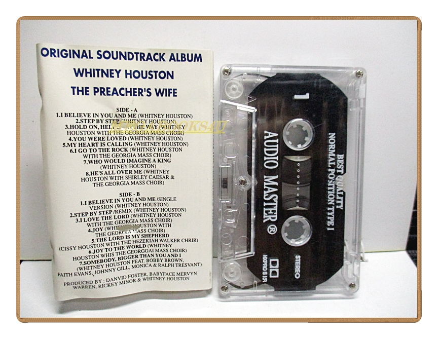 ขายเทปเพลงเก่า WHITNEY HOUSTON - THE PREACHER'S WIFE