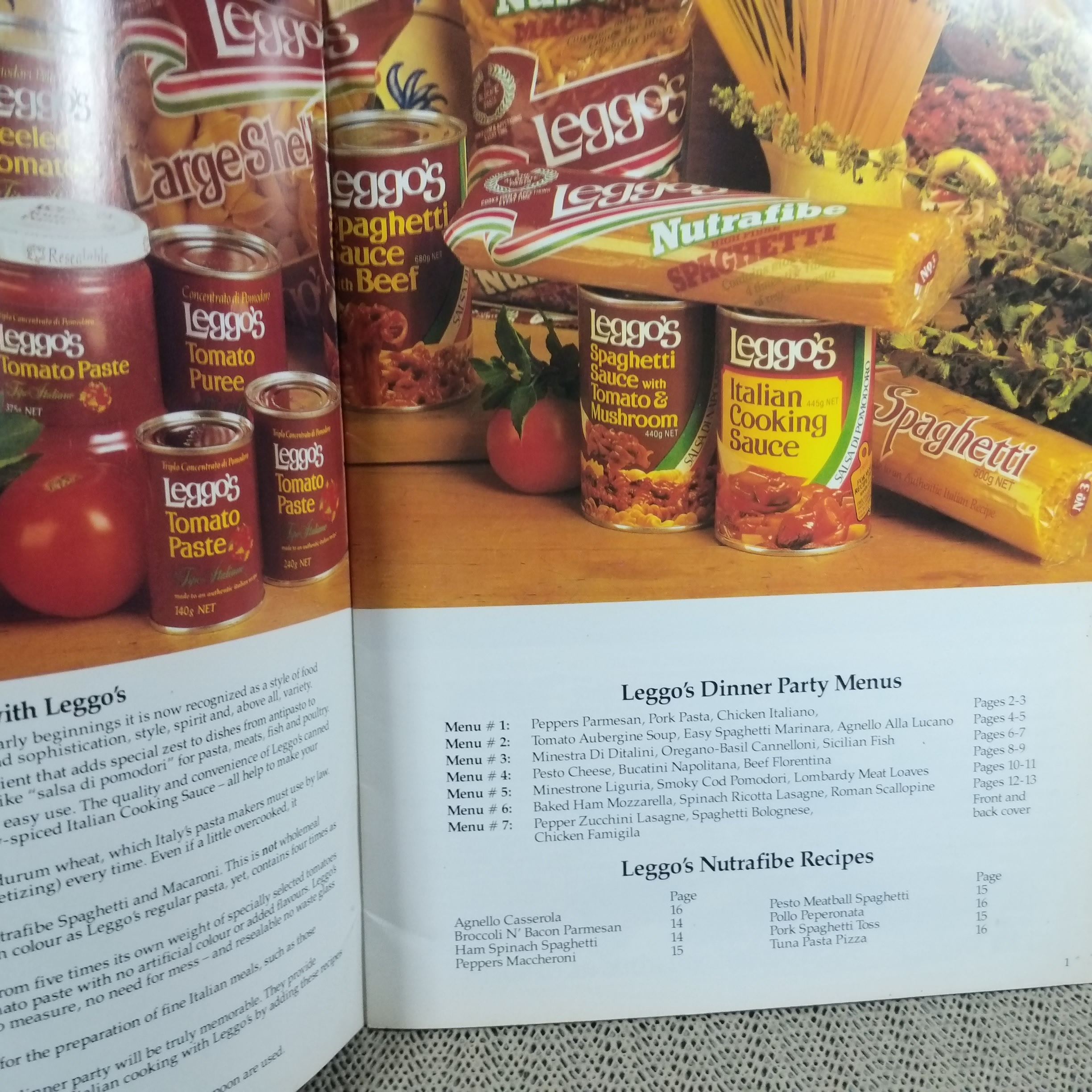 ตำรับกับข้าวอาหารอิตาลี COOK ITALIAN WITH LEGGO'S / สภาพ 90 %