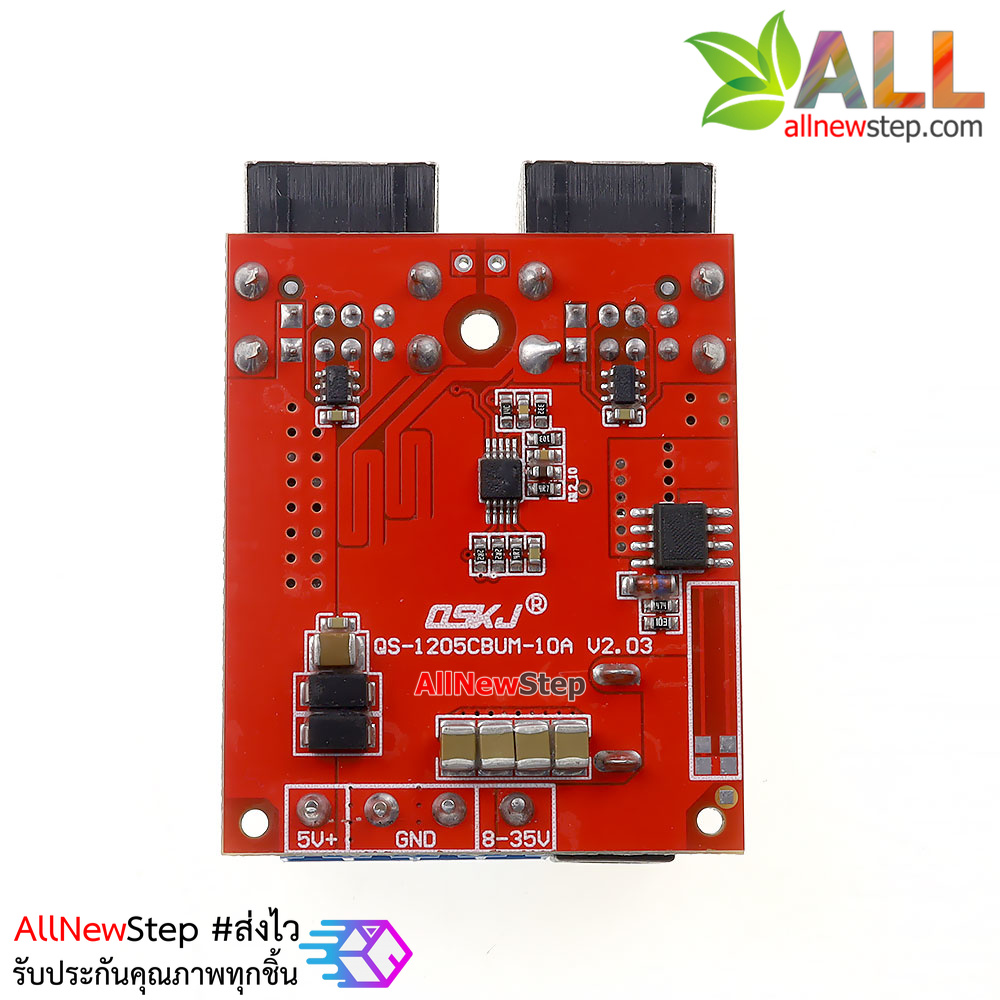 Step down 8-35V to 5V 8A 4 USB โมดูลแปลงไฟ 8-35V เป็น 5V แบบ USB 4 พอร์ท กระแสสูงสุด 8A