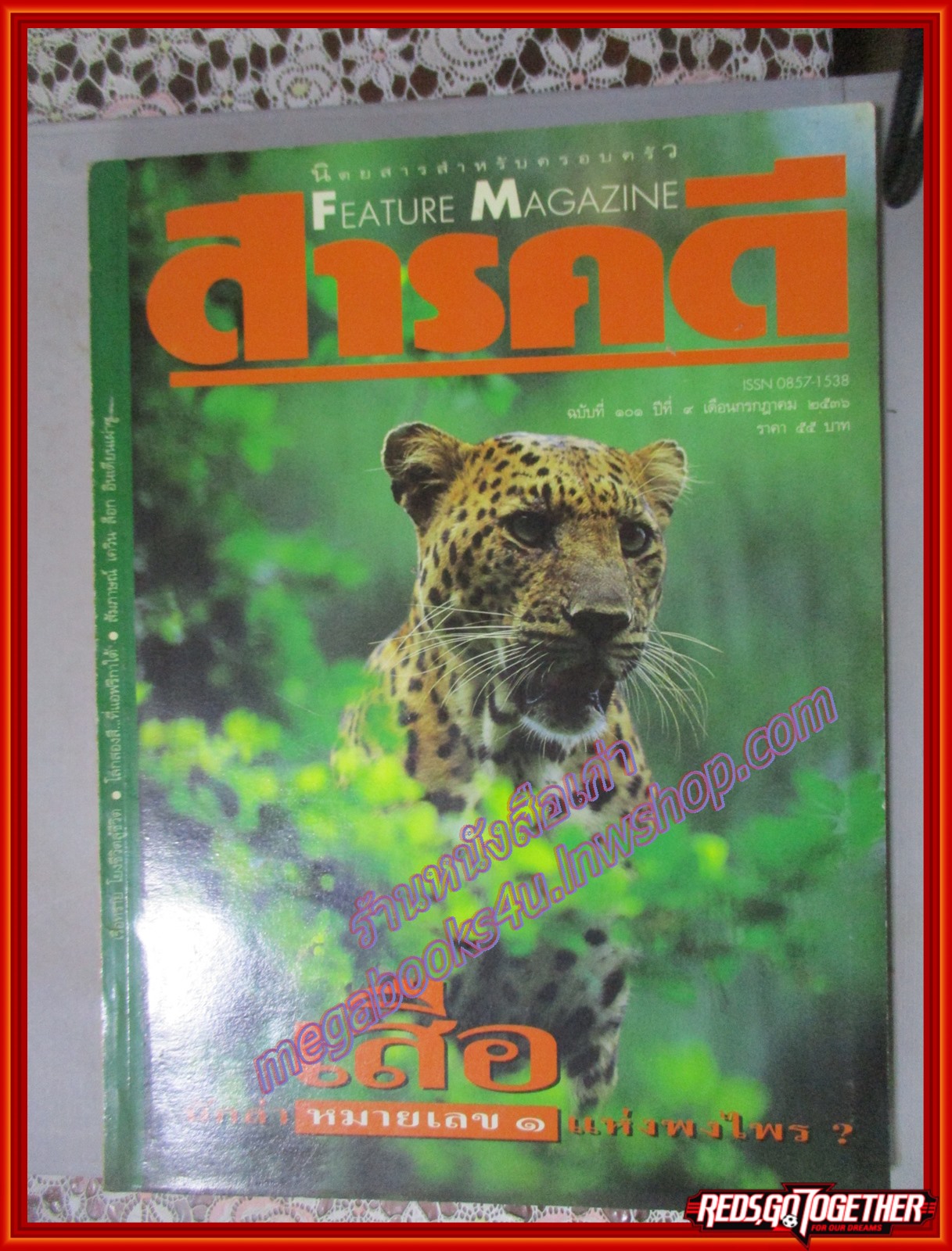 นิตยสารสารคดี ฉบับที่101 2536 เสือ เรือทราย,แอฟริกาใต้,เที่ยวลำพูน