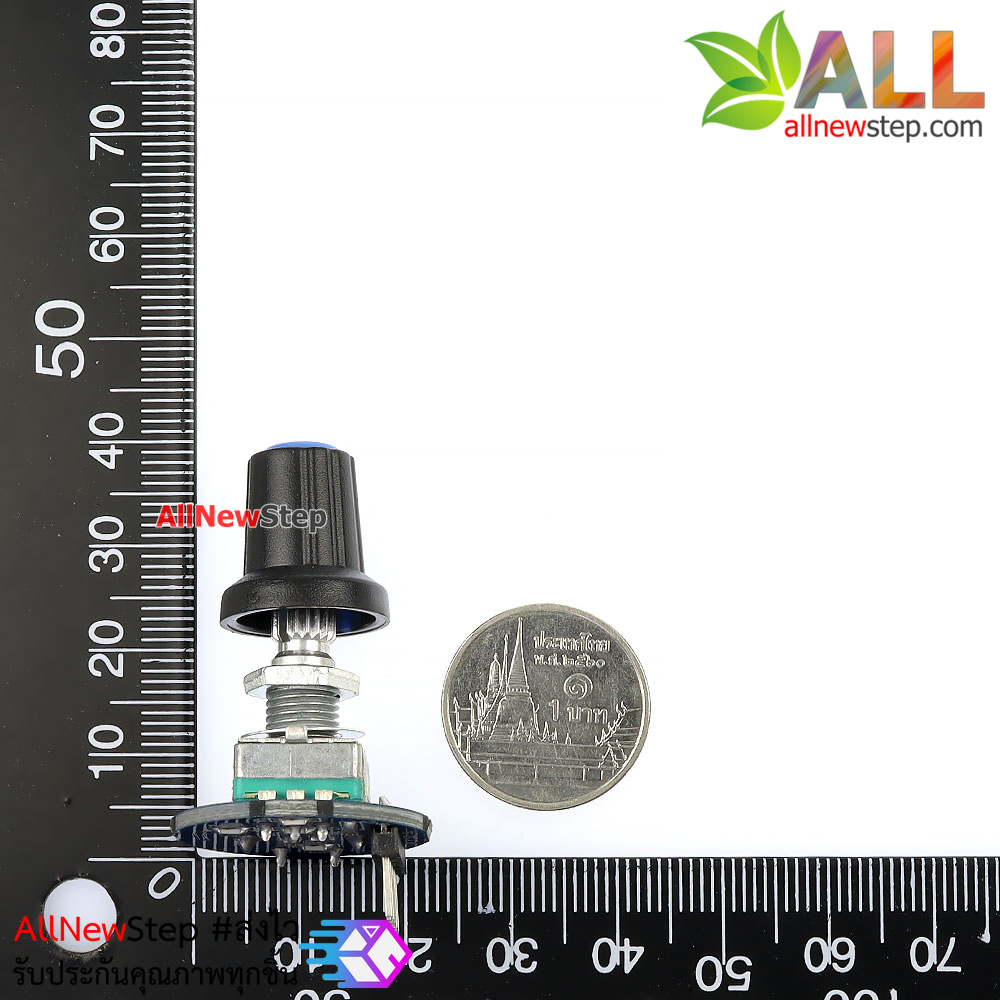 โมดูล Rotary หมุนรับค่า 360 องศาพร้อมสวิตช์ปุ่มกด Digital Rotary Encoder with Switch