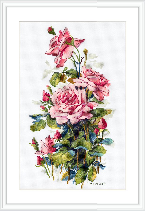 Merejka ชุดปัก Pink Roses