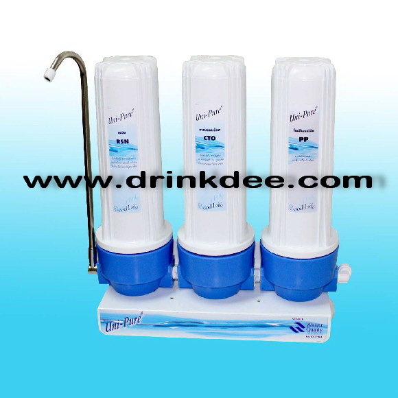 เครื่องกรองน้ำ 3 ขั้นตอน Unipure green