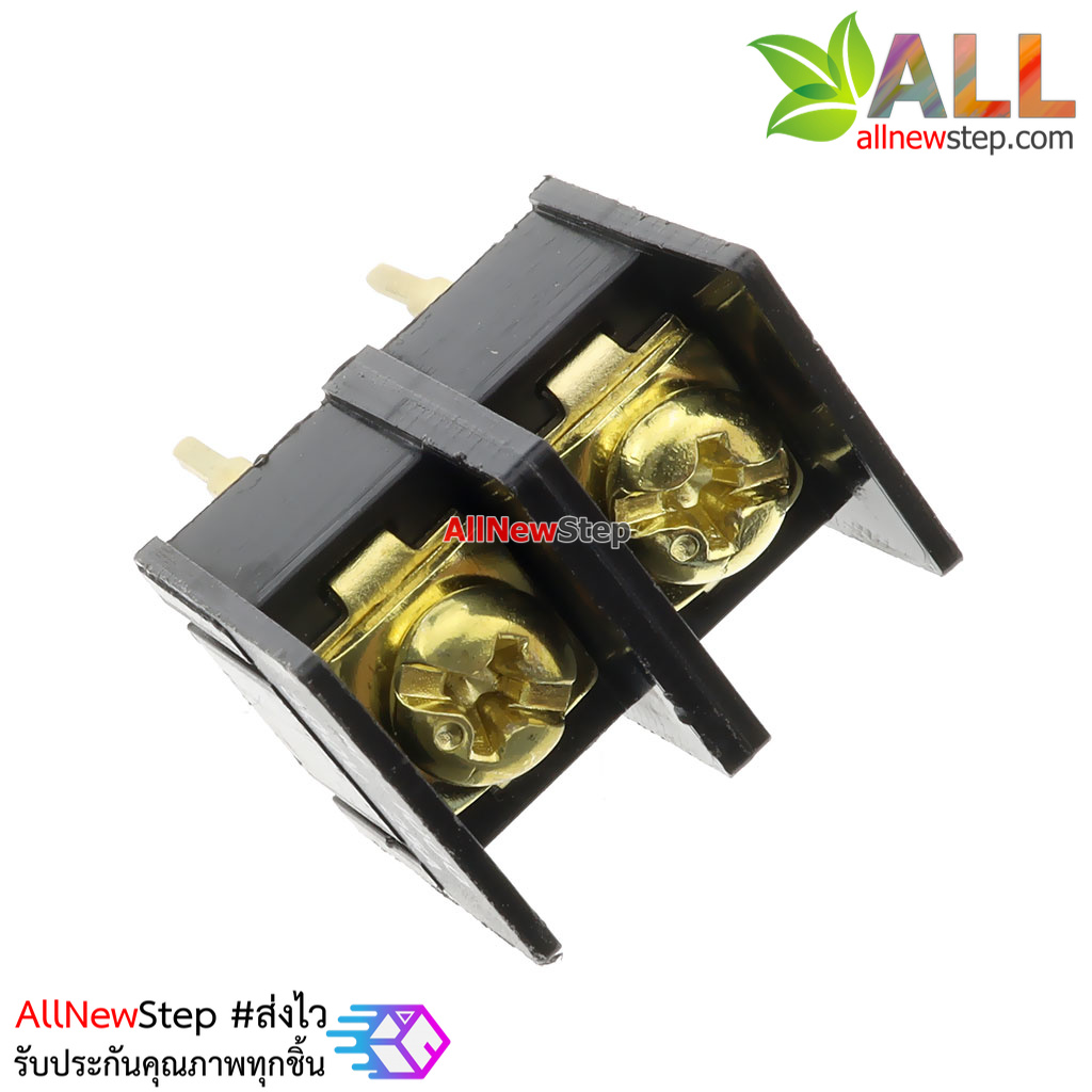 ขั้วต่อ terminal blocks 2p connector ระยะขา 10mm 2 ขา Terminal Block Connector 2 pin 300V/25A Pitch 10.00ma