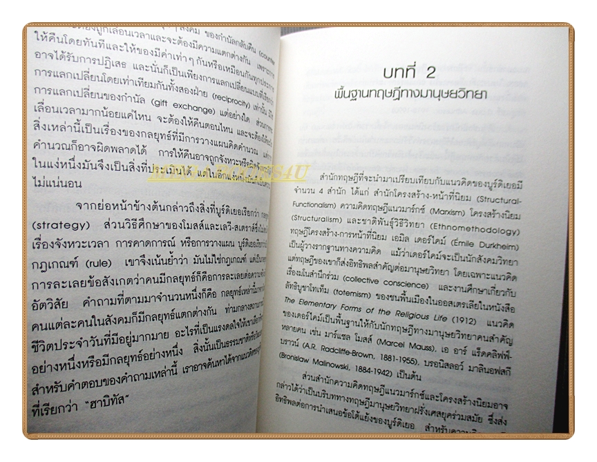 แนวความคิดฮาบิทัสของปิแอร์ บูร์ดิเยอ กับทฤษฎีทางมานุษยวิทยา โดย สุนีย์ ประสงค์บัณฑิต