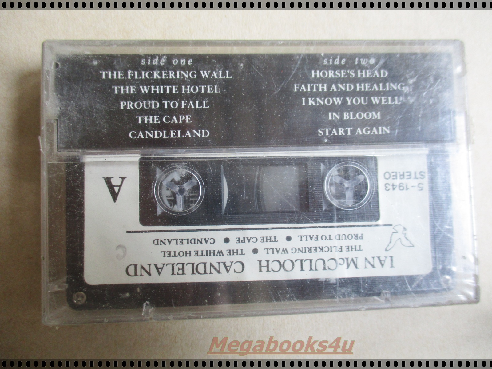 ขายเทปเพลงสากลเก่า IAN MCCULLOCH-CANDLELAND มือ1ในซีล