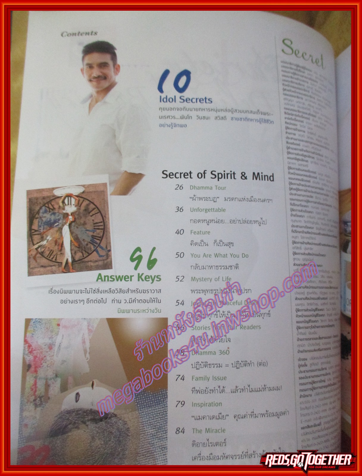 นิตยสารซีเคร็ต นิตยสารSECRET ฉบับที่066 ปี2554 ปก วันชนะ สวัสดี