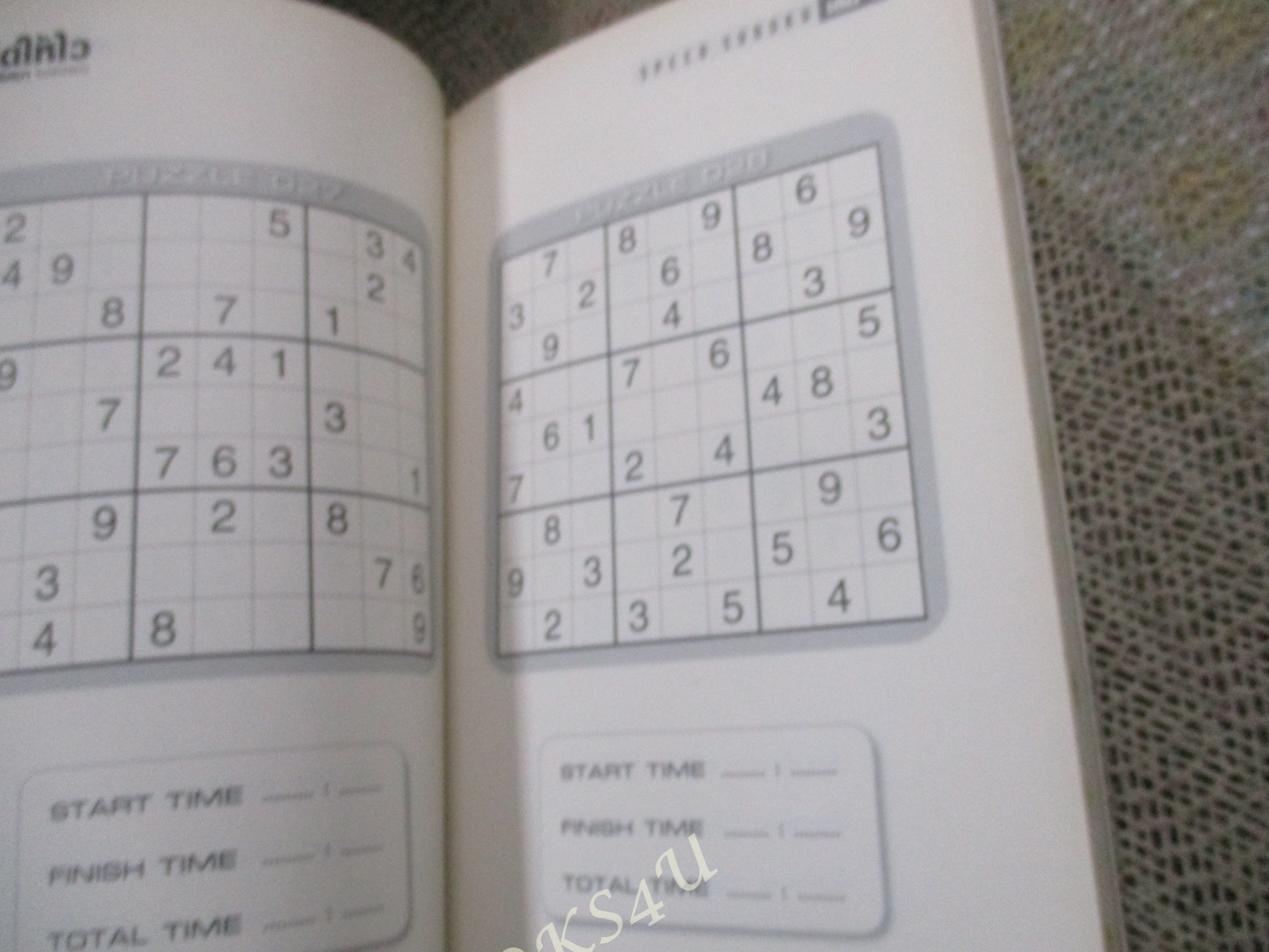 คิดให้ไว ไขปริศนา SUDOKU เล่ม 1 / ไม่มีรอยขีดเขียน