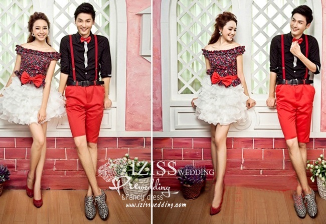 **พร้อมส่งชุดผู้หญิง**รหัส PW055 ชุดถ่ายพรีเว็ดดิ้ง (pre wedding dress) ชุดแฟนตาซีชายหญิง "ธีมสีสันสดใส"