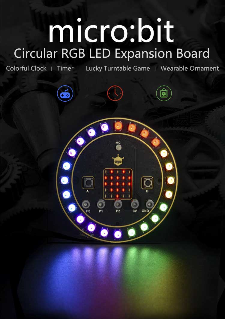 micro: Circular RGB LED Expansion Board DFROBOT