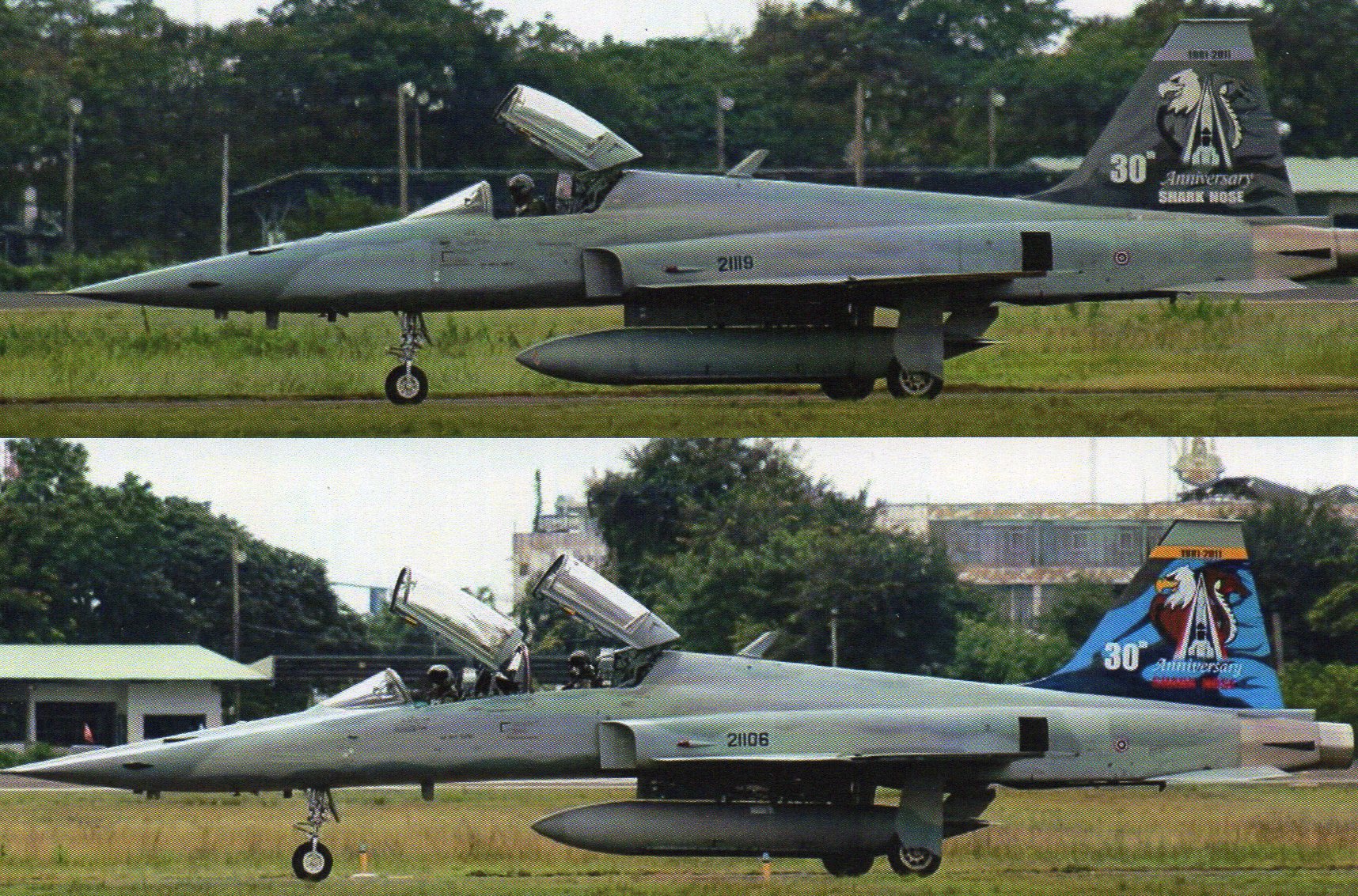 DECAL 1/72 F-5E/F ROYAL THAI AIR FORCE 211 SQN Ubon AB 30Th ANNIVERSARY