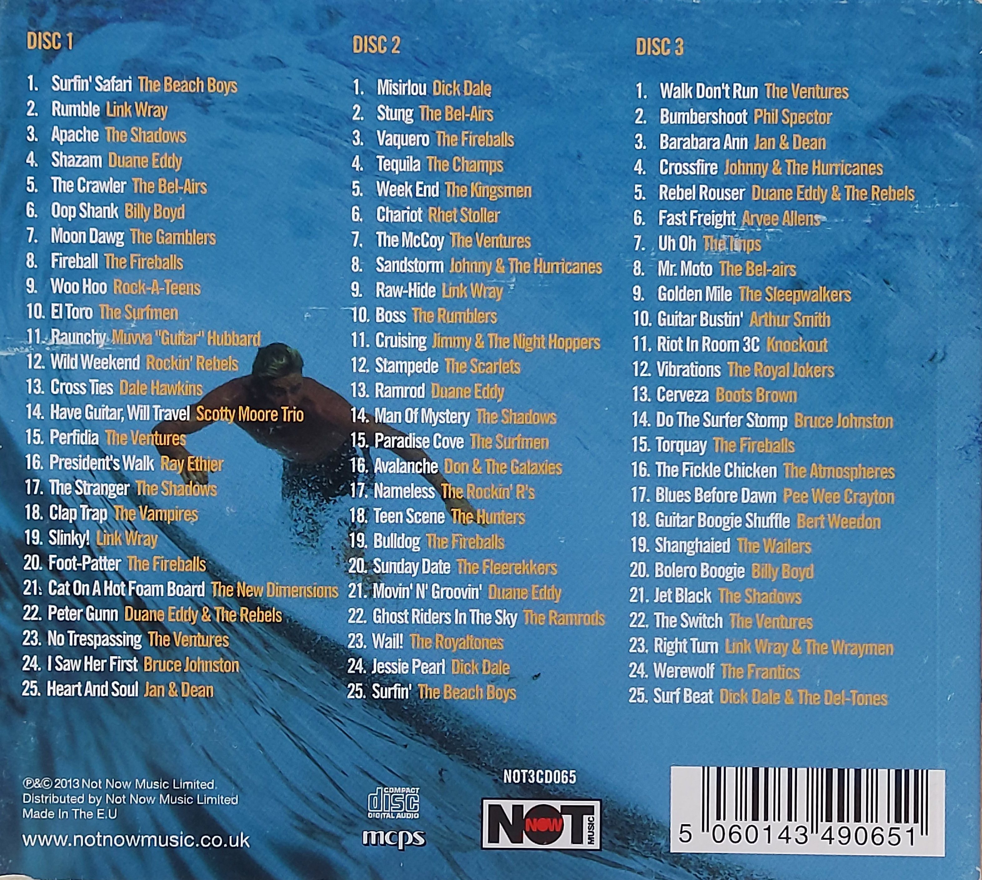 Used CD,Surf's Comin' (A)(3CD)(Various Artists)(2013)(EU)