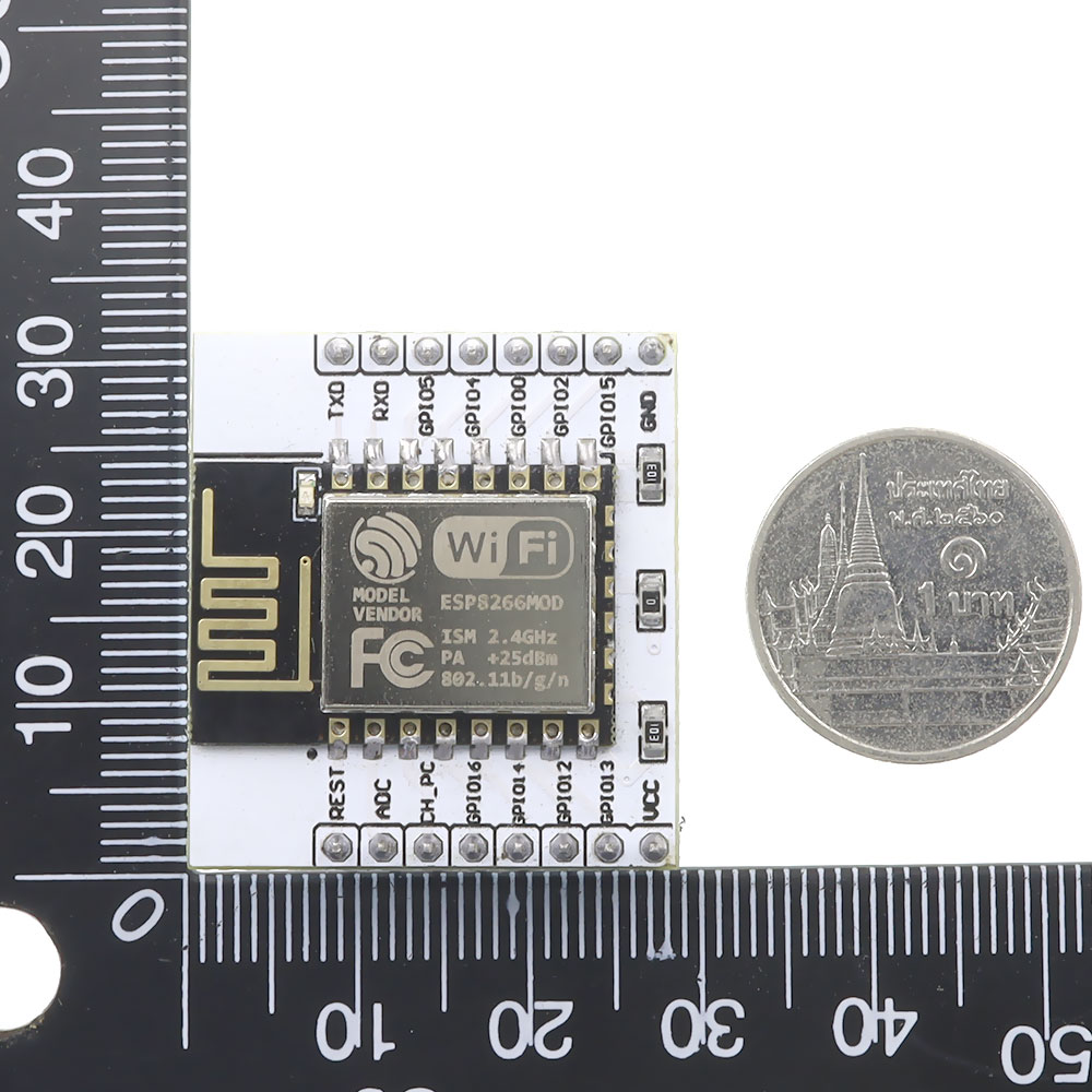ESP8266 ESP-12E + Adapter Plate พร้อมขาก้างปลา แบบบัดกรีแล้ว พร้อมใช้งาน